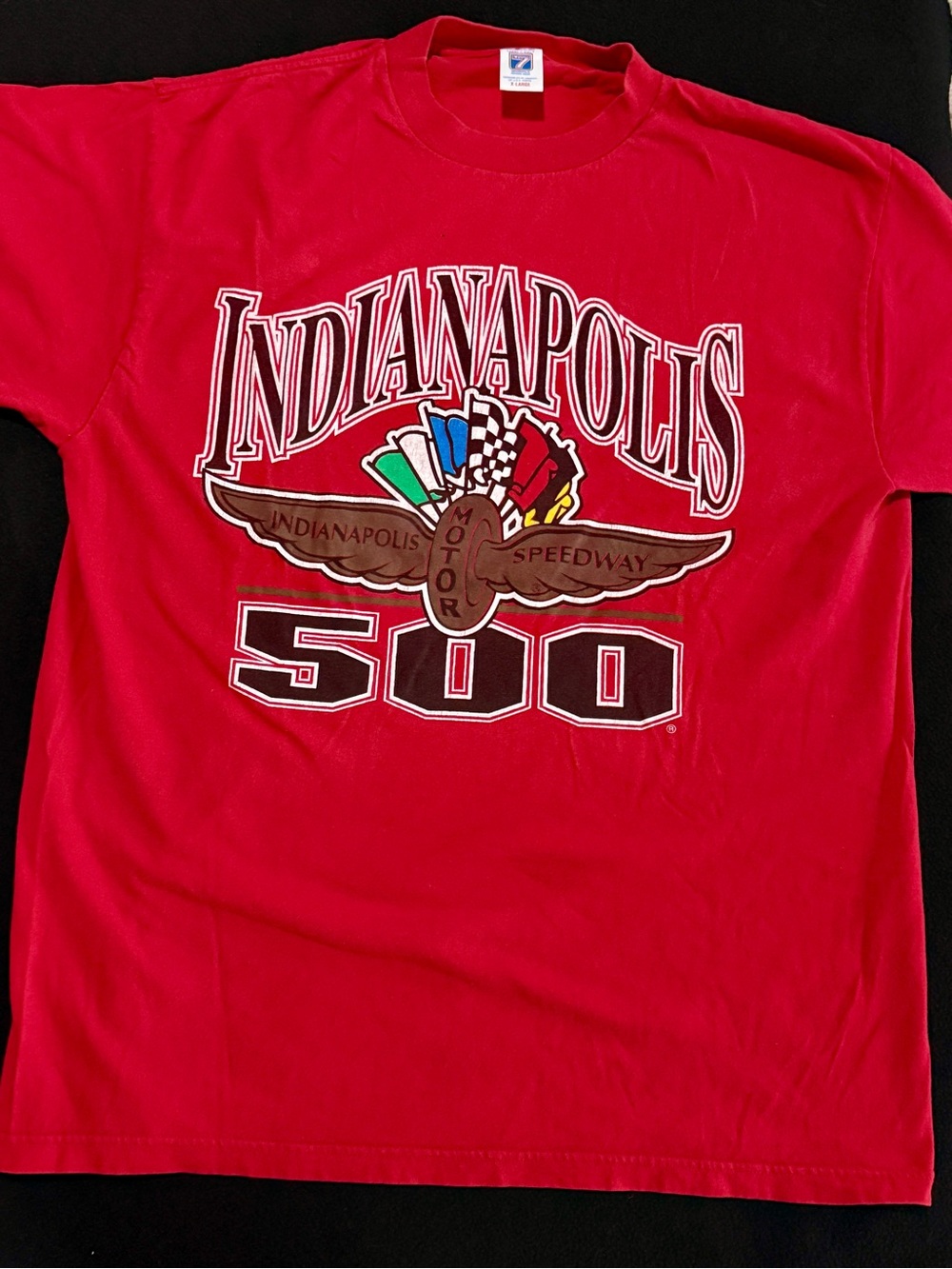 LOGO 7 Red Indianapolis 500 Graphic Tee